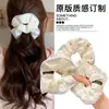 Goma de pelo scrunchie de retazos de lunares azules para mujer, estilo coreano, coletero de alta gama, nuevo accesorio versátil para coleta 2026