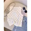 Camisola Chaleco Pequeño Estilo Hong Kong Único y Elegante para Mujer Verano Rosa Brillante Base Interior Sin Mangas Tejido Superior para Mujer