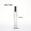En Stock Simple Botella de Spray de Prensa para Decantación de Perfume de 10 ml Botella Cuadrada de Vidrio Vacía para Decantación de Perfume y Aceite Esencial