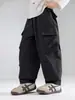 Valle del Viento 2026 Otoño Nuevos Pantalones Cargo de Bolsillo Grande Estilo Japonés Moderno Genial para Niños Pantalones Casuales Rectos Versátiles para Niños