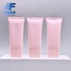 Nuevo envase aislante de limpiador facial de 60 g, extruido, rosa, plano, con cubierta súper plana, manguera de PE, material de embalaje de protección solar.