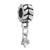 Pulsera Pandora cuentas sueltas Torre Eiffel diy aleación forma de corazón agujero grande cuentas accesorios de joyería fábrica venta al por mayor