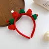 Limpiador Facial Diadema Navideña Accesorios para el Cabello de Astas Diadema de Felpa Otoño e Invierno Pasador Lindo de Alce Muñeco de Nieve Tocado de Año Nuevo para Mujeres