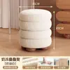 Banqueta de Lã para Maquiagem, Banqueta Longa Simples para Toucador, Banqueta de Manicure, Cadeira de Maquiagem para Quarto de Meninas, Banqueta para Trocar Sapatos na Entrada