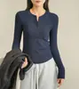 Camisa Base de Botones para Mujer con Cuello Alto Pequeño, Camiseta de Manga Larga Lisa Ajustada para Usar en Capas, Estilo Primavera y Otoño, Ropa para Mujer