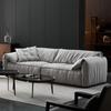 Sofá Sencillo de Sala de Estar Estilo Italiano en Tela Tecnológica Mueble para Apartamentos Pequeños, Sofá de Tela Mate, Forma de Nube, Dos Plazas, Tres Plazas