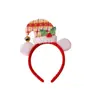 Decorações de apresentação para festa de Natal Mingguan presentes para crianças suprimentos de Natal fivela de cabeça faixa de cabelo combinação fabricantes atacado