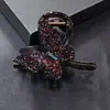 Grampo de Garra Borboleta com Strass de Alta Qualidade 2026 Novo Estilo Grampo de Cabelo para Nuca Moda Brilho Strass Grampo de Tubarão Grampo de Garra Grampo de Cabelo