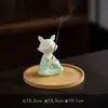 Queimador de Incenso Cerâmico Criativo Suporte para Incenso Raposa Fofa Queimador de Incenso para Casa Queimador de Incenso Zen