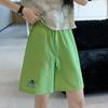 Shorts de Dachshund Bordados de Dopamina para Mujer, Verano Sueltos Deportivos Adelgazantes Seersucker Casual de Pierna Ancha