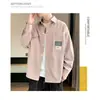 Camisas Casuales Estilo Americano para Hombre de Primavera y Otoño, Camisas de Manga Larga de Marca de Moda para Ropa Exterior, Nuevas Camisas Holgadas para Primavera y Otoño