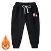 Outono e inverno de 2020 Veludo Raposa Prateada acolchoado quente Calça Paige porca para meninas calças versáteis infantis calças compridas infantis