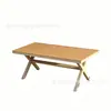 Mesas y Sillas de Ratán para Exteriores Nórdicas, Mesa de Comedor de Moda para Patio Exterior, Villa, Jardín al Aire Libre, Juego de Sillas de Ratán, Resistente al Agua y al Sol