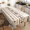 Mantel de estilo étnico bohemio, impermeable, a prueba de aceite, lavable, lujo ligero, tacto de alta gama, mantel de comedor, mantel para mesa de café de uso doméstico