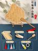 Pacote de material para leque de bambu DIY leque artesanal não patrimonial grupo de leques cultura do leque estilo chinês tecelagem infantil leque de PU Festival do Barco-Dragão