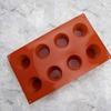 Molde de silicona para cupcakes cilíndricos de 8 cavidades al por mayor, molde de silicona para aromaterapia, molde para velas resistente a altas temperaturas, fácil de limpiar, boca ancha
