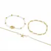 Tornozeleira de pérolas artificiais de design de nicho transfronteiriço europeu e americano para mulheres, estilo de luxo leve da moda, casual e versátil para o dia a dia