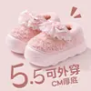 Pantuflas de algodón afelpado para mujer para usar en invierno al aire libre, 25 modelos nuevos, con talón cubierto, cálidas, antideslizantes, de suela gruesa, forradas de felpa y zapatos de algodón engrosados