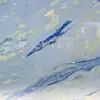 Lavabo de Mármol Azul Natural de Ensueño, Encimera de Isla Translúcida, Fábrica de Procesamiento de Encimeras para Gabinete Aparador de Comedor
