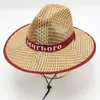Chapéu de sol de verão para exterior pescador oeste campo proteção solar pesca turismo masculino e feminino Chapéu de palha jeans ponto turístico atacado