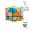 Balão de Folha de Alumínio Quadrado Dado 4D Mecrla Transfronteiriço Cubo Mágico Quadrado Tridimensional Tema Jogo Fundo
