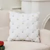 Funda de Almohada Navideña Popular Transfronteriza Navidad Felpa Festiva Decoración del Hogar Cojín de Sofá Funda de Cojín Venta al por Mayor