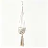 Bolsa de red para maceta, Bolsa de red simple estilo bohemio para maceta de jardinería, Cesta colgante decorativa para plantas de interior