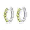 Aretes de Plata Esterlina S925 de Lujo Ligero para Mujer, Incrustados con Piedras de Cristal Natural, Aretes Nicho para Mujer, Popular en Xiaohongshu Transfronterizo