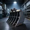 Rastelo Giratório para Escavadeira, Acessório de Máquina de Escavação Multifuncional, Ferramenta de Afrouxamento de Solo com Múltiplos Dentes