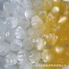 Urso Resinado com Cabeça de Gato e Patas de Gato que Mudam de Cor com Luz UV, Pulseira com Contas Espaçadoras para Celular, Acessórios para Corrente de Celular DIY Feita à Mão