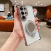Funda de teléfono con soporte anticaídas de cuatro esquinas electrochapado para Samsung S24ULTRA tendencia S23 funda suave A55 agujero fino A54
