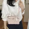 Bolso Caja de Lunares Estilo Coreano para Mujer, Exquisito y de Alta Gama, Bolso de Hombro Cruzado Individual, Bolso de Mano Pequeño Versátil para el Trabajo, Bolso Cuadrado Pequeño Informal