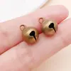 Cobre Multicolor Alta Retención de Color Perla Hueca Colgante de Campana Pequeña Redonda Pulsera DIY Hecha a Mano Accesorios para Joyería