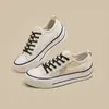 Zapatos de Lona Gruesa para Aumentar la Altura, Moda 2026 para Mujer, Zapatos Retro de Moda, Zapatos de Lona Casual Versátiles para Estudiantes