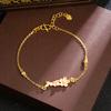 Nova pulseira chinesa de areias antigas de ouro, esmalte em pó, flor de cerejeira, imitação de pérolas, joias femininas leves, luxuosas, de longo prazo, sem cor