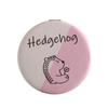 Espejo de PU con Tapa, Espejo de Maquillaje, Dibujos Animados, Lindo, Portátil, Mini Espejo, Portátil para Maquillaje, Espejo de Doble Cara, Se Puede Personalizar con Logo