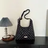 Mochila Casual da Moda com Bolinhas de Grande Capacidade para Mulheres 2026 Outono Nova Tendência Estilo Universitário Bolsa Tote Bolsa de Ombro