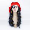 Peluca de Sirenita Cosplay Piratas del Caribe Peluca de Abogado Moana Elsa Anna Peluca de Disfraz de Princesa