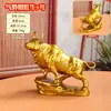 Venta al por mayor de fábrica Ornamento de Toro de Cobre Majestuoso como un Toro Arcoíris Escritorio de Oficina Artesanía de Cobre Regalo Zodiaco
