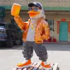 Escultura IP luminosa de PRFV personalizada mascote de grande empresa figura de desenho animado fábrica de origem instalação no local