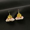 Pendientes de estilo bohemio con aguja de plata y borlas de diamantes, pendientes de perla en forma de campana, pendientes de estilo nacional vintage, venta al por mayor