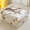 Algodón lavable grado A algodón de Xinjiang colcha de verano lavable a máquina colcha de aire acondicionado colcha de regalo colcha de verano para niños colcha para dormitorio de estudiantes