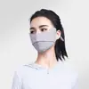 Máscara de proteção solar de verão feminina, seda gelada fina, respirável, proteção UV, rosto inteiro, proteção para os olhos, máscara 3D de alta aparência
