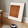 Pintura decorativa abstrata de luxo leve laranja simples moderna quadrada pintura suave para pendurar arte mural pintura núcleo atacado