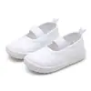 2026 Tênis de Lona Infantil Sapatos Indoor para Crianças Pequenas Meninos e Meninas Sapatos de Tecido Slip-On Sapatos Brancos Elásticos Fabricante