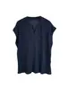 Camiseta de Manga Corta Mofe Ligera y Transparente para Mujer 2025 Nuevo Relajada Cuello en V Súper Bonita Blusa de Verano