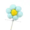 Lisheng Bolinha de bolo japonesa florzinha plug-in decoração de corpo para festa inserção em cartão girassol mesa de sobremesas suprimentos para panificação