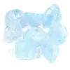 Novas Contas Coloridas de Vidro Gelo-Transparente Imitação de Jade Botão de Rosa Furo Médio para Brincos Pulseira DIY Acessórios de Joias