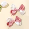 Pinza para el pelo de niño de venta caliente transfronteriza, flor de burbuja bicolor, lazo, pinza de pico de pato, moda, nuevos accesorios para el pelo de venta caliente, hecho a mano