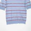 Para Comercio Exterior Transfronterizo Europeo y Americano Ropa de Mujer Aliexpress Más Vendido Moda de Verano Versátil Top de Punto Rayado